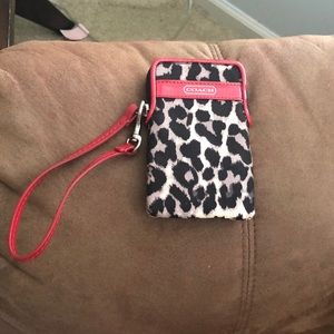 Coach phone/card bag